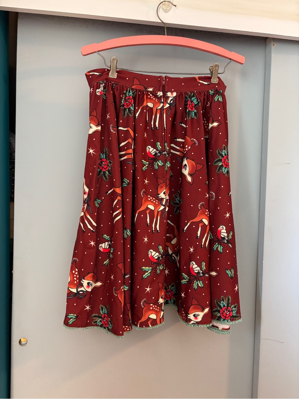 Sourpuss Deer Me Reindeer Print Sweets Skirt - Picture 5 of 10